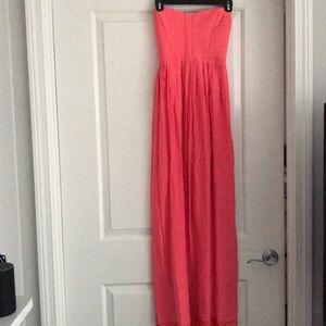Parker Bayou Silk Coral Dress